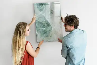 Pizarra magnética decorativa con rotulador diseño de mármol de piedra