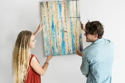 Pizarra magnética decorativa con rotulador de madera antigua