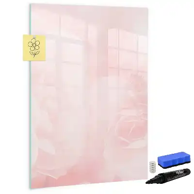 Pizarra magnética decorativa diseño de rosas con rotulador incluido