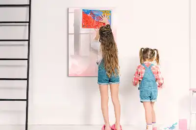 Pizarra magnética decorativa diseño de rosas con rotulador incluido