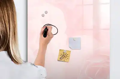 Pizarra magnética decorativa diseño de rosas con rotulador incluido