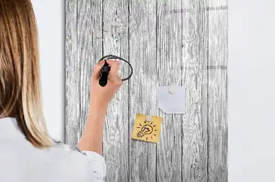 Pizarra magnética decorativa con rotulador y base de madera