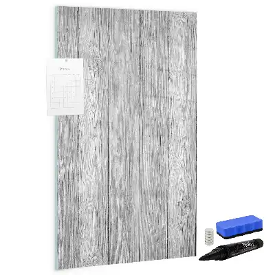 Pizarra magnética decorativa con rotulador y base de madera