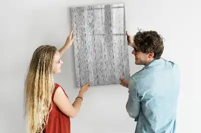 Pizarra magnética decorativa con rotulador y base de madera