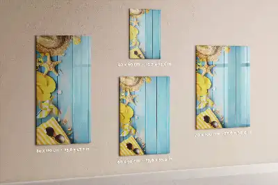 Pizarra magnética decorativa con rotulador accesorios de playa