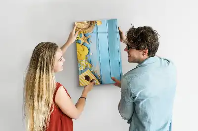 Pizarra magnética decorativa con rotulador accesorios de playa