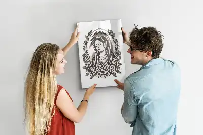 Pizarra magnética de cristal borrable diseño Nuestra Señora de Guadalupe