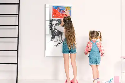 Pizarra magnética decorativa diseño Jesucristo con rotulador incluido