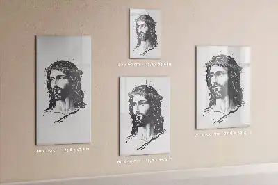 Pizarra magnética decorativa diseño Jesucristo con rotulador incluido