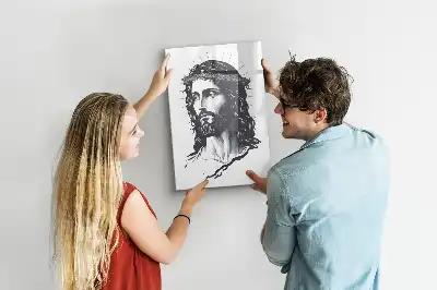 Pizarra magnética decorativa diseño Jesucristo con rotulador incluido