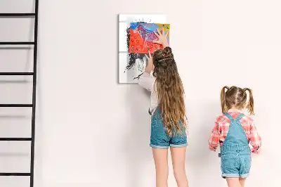 Pizarra magnética decorativa diseño Jesucristo con rotulador incluido