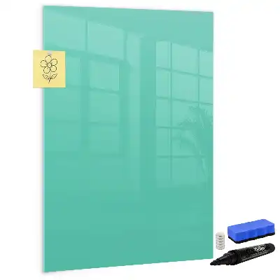 Pizarra magnética decorativa con rotulador de color turquesa