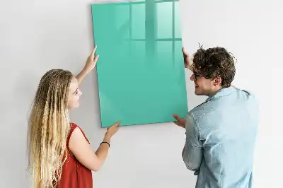 Pizarra magnética decorativa con rotulador de color turquesa