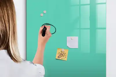 Pizarra magnética decorativa con rotulador de color turquesa