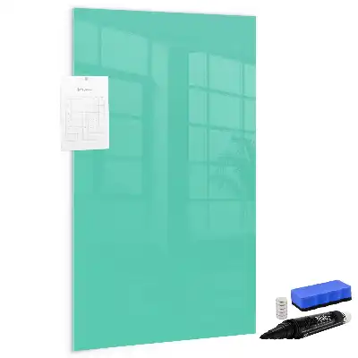 Pizarra magnética decorativa con rotulador de color turquesa