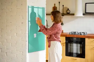 Pizarra magnética decorativa con rotulador de color turquesa