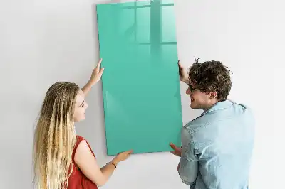 Pizarra magnética decorativa con rotulador de color turquesa