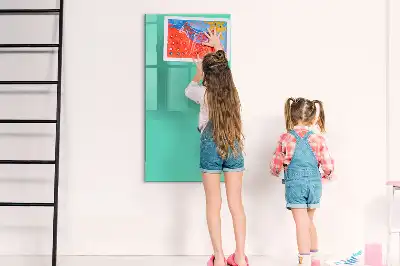 Pizarra magnética decorativa con rotulador de color turquesa