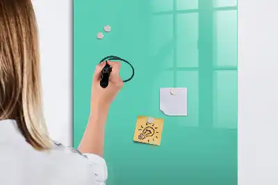 Pizarra magnética decorativa con rotulador de color turquesa