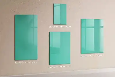 Pizarra magnética decorativa con rotulador de color turquesa