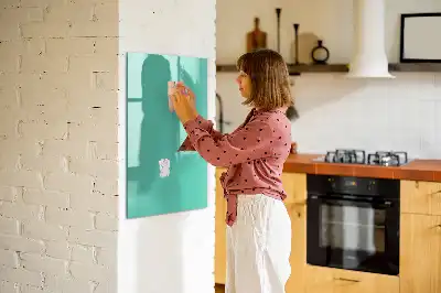 Pizarra magnética decorativa con rotulador de color turquesa