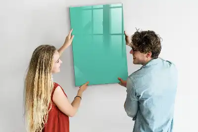 Pizarra magnética decorativa con rotulador de color turquesa