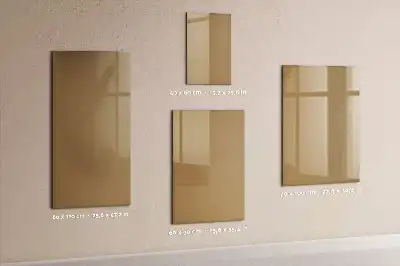 Pizarra magnética decorativa con rotulador en color beige oscuro