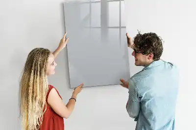 Pizarra magnética decorativa con rotulador en color gris claro