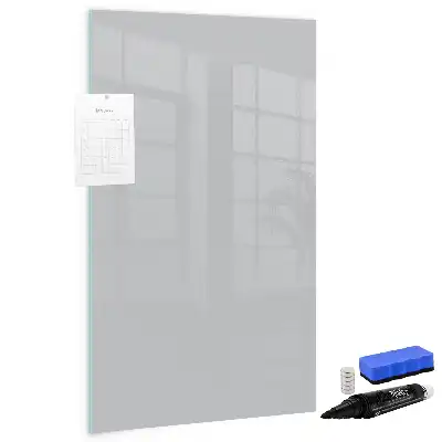 Pizarra magnética decorativa con rotulador en color gris claro
