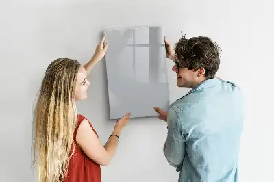 Pizarra magnética decorativa con rotulador en color gris claro
