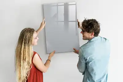 Pizarra magnética decorativa con rotulador en color gris claro