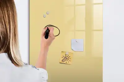 Pizarra magnética decorativa con rotulador color crema
