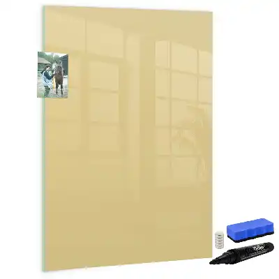 Pizarra magnética decorativa con rotulador color crema