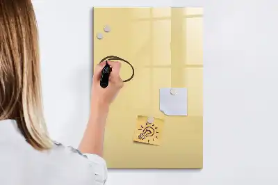 Pizarra magnética decorativa con rotulador color crema