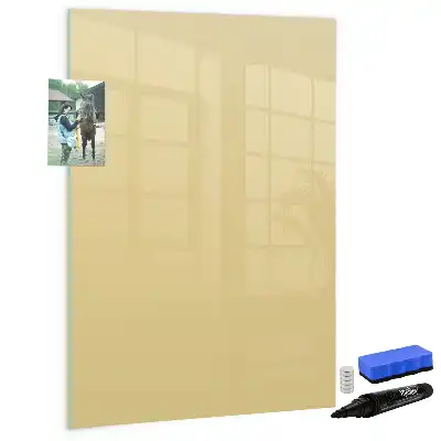 Pizarra magnética decorativa con rotulador color crema