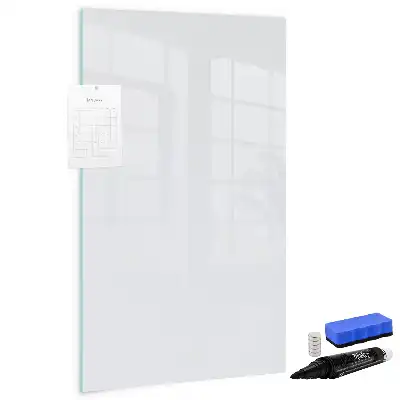 Pizarra magnética borrable de cristal en color blanco roto