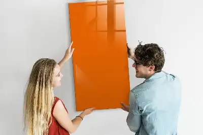 Pizarra magnética decorativa con rotulador de color naranja
