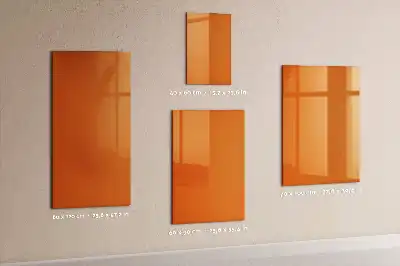 Pizarra magnética decorativa con rotulador de color naranja