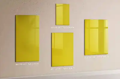 Pizarra magnética decorativa con rotulador color amarillo claro