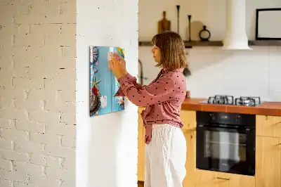 Pizarra magnética decorativa con rotulador incluido