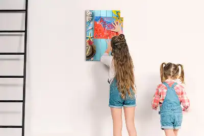 Pizarra magnética decorativa con rotulador incluido