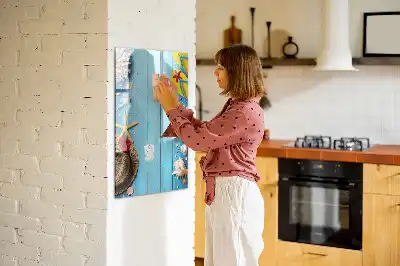 Pizarra magnética decorativa con rotulador incluido