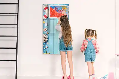 Pizarra magnética borrable de cristal set para amantes de la playa