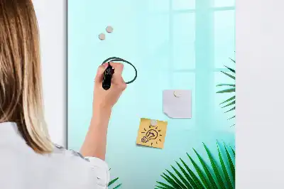 Pizarra magnética decorativa con rotulador diseño de hojas exóticas