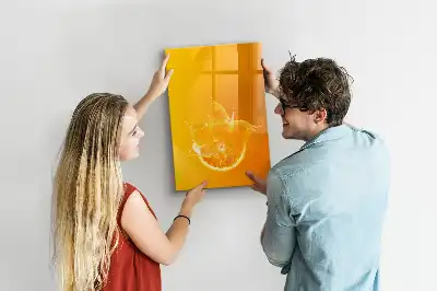 Pizarra magnética decorativa con rotulador jugo de naranja