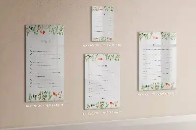 Pizarra magnética decorativa con rotulador diseño lista de hoy