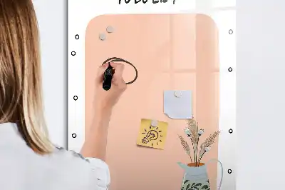 Pizarra magnética de cristal borrable diseñada para lista de tareas pendientes