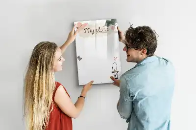 Pizarra magnética decorativa con rotulador modelo Mis planes