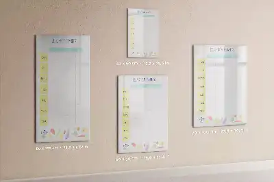 Pizarra magnética de cristal borrable planificador semanal de comidas