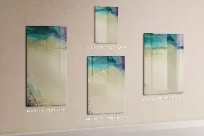 Pizarra magnética decorativa con rotulador de mármol colorido